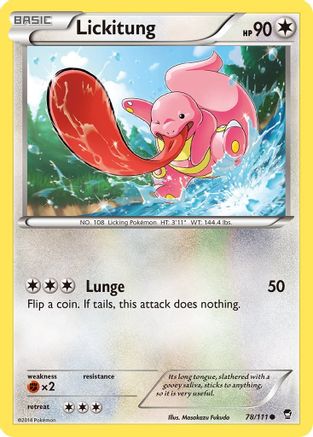 XY - Furious Fists Lickitung #78