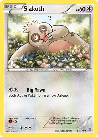 XY - Furious Fists Slakoth #81
