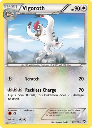 XY - Furious Fists Vigoroth #82