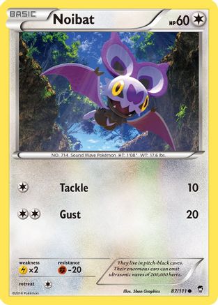 XY - Furious Fists Noibat #87