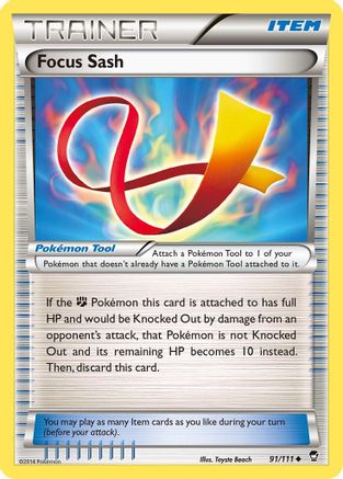XY - Furious Fists Focus Sash #91