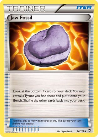 XY - Furious Fists Jaw Fossil #94