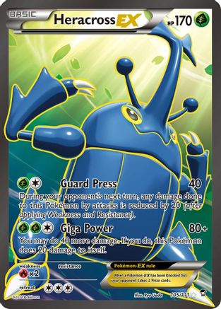 XY - Furious Fists Heracross EX (105 Full Art) #105