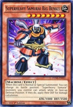 Yu-Gi-Oh! Superheavy Samurai Swordsman Common Card - Duelist Alliance 1st Edition