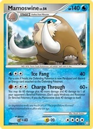 Deck Exclusives Mamoswine - 9/146 (DP Legends Awakened) #009