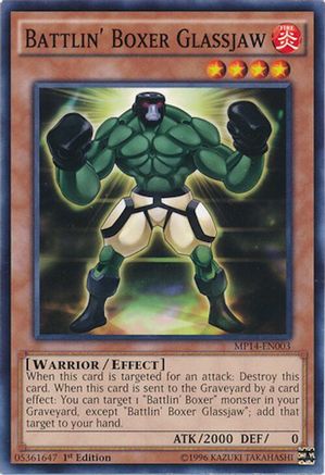 Yu-Gi-Oh! Battlin' Boxer Headgeared - MP14-EN002 Common 1st Edition Card - View #5