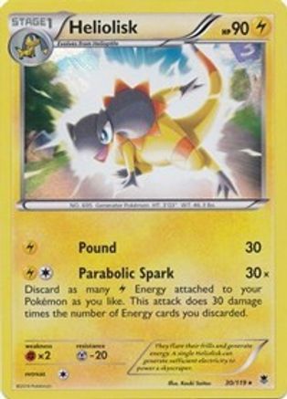 Deck Exclusives Heliolisk - 30/119 (XY Phantom Forces) #030