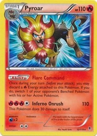 Deck Exclusives Pyroar - 12/119 (XY Phantom Forces) #012