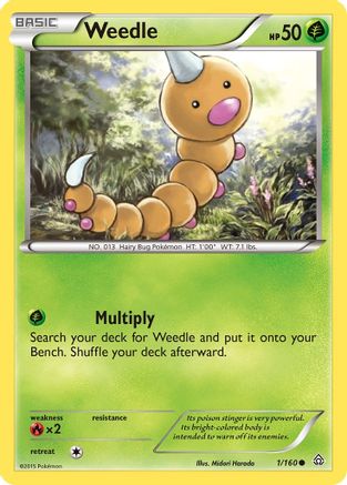 XY - Primal Clash Weedle #1