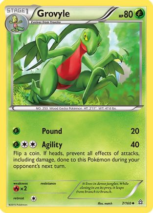 XY - Primal Clash Grovyle #7