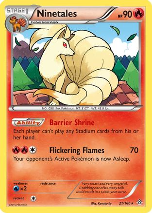 XY - Primal Clash Ninetales #21