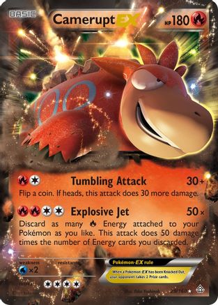 XY - Primal Clash Camerupt EX #29
