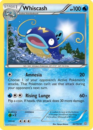 XY - Primal Clash Whiscash #40