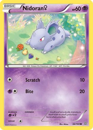 XY - Primal Clash Nidoran (F) #66