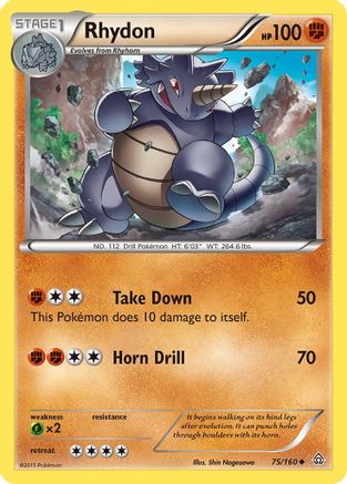 XY - Primal Clash Rhydon #75