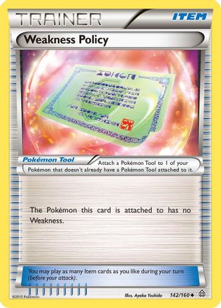 XY - Primal Clash Weakness Policy #142