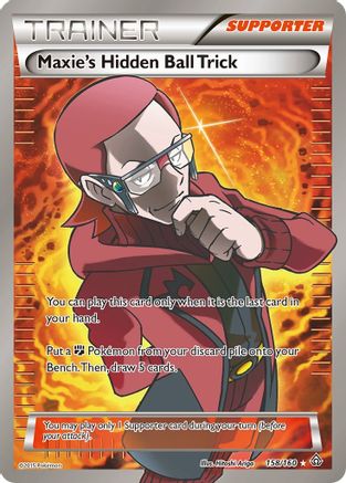 XY - Primal Clash Maxie's Hidden Ball Trick (158 Full Art) #158