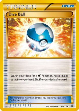 XY - Primal Clash Dive Ball (161 Secret Rare) #161