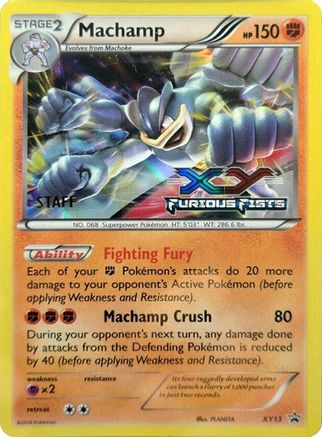 XY Promos Machamp - XY13 (Prerelease) [Staff] #XY13