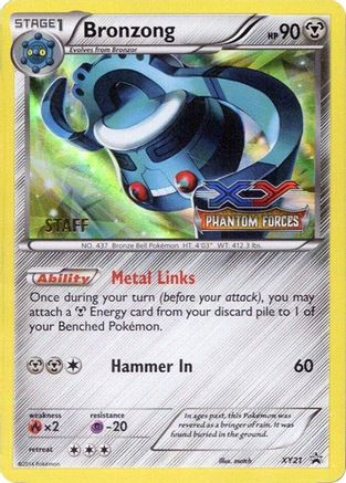 XY Promos Bronzong - XY21 (Prerelease) [Staff] #XY21