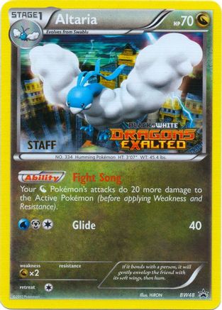 Black and White Promos Altaria - BW48 (Prerelease) [Staff] #BW48