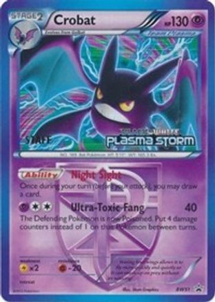 Black and White Promos Crobat - BW51 (Team Plasma) (Prerelease) [Staff] #BW51