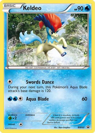 Black and White Promos Keldeo #BW60