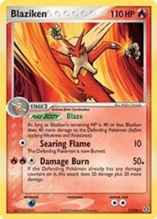 Deck Exclusives Blaziken - 1/106 (EX Emerald) #001