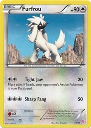 Furfrou (#16 - Sylveon) 16 XY Trainer Kit: Sylveon & Noivern Pokémon card
