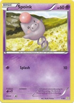 Spoink 1 XY Trainer Kit: Sylveon & Noivern Pokémon card