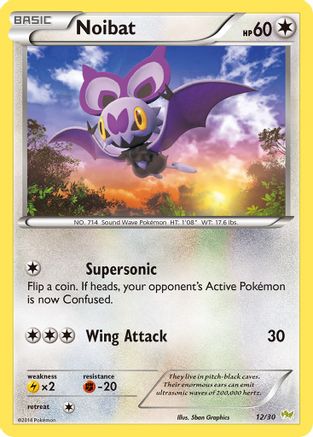 Noibat (#12) 12 XY Trainer Kit: Sylveon & Noivern Pokémon card