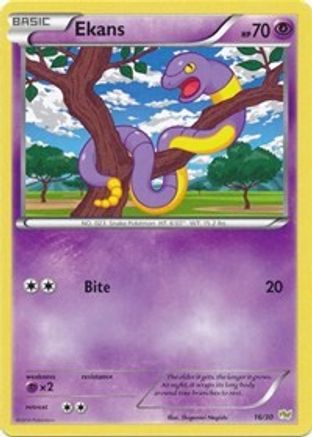 Ekans 16 XY Trainer Kit: Sylveon & Noivern Pokémon card
