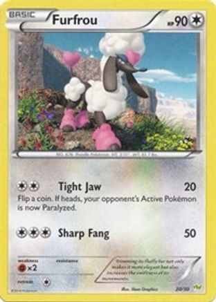 Furfrou (#20 - Noivern) 20 XY Trainer Kit: Sylveon & Noivern Pokémon card