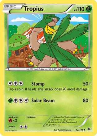 XY - Roaring Skies Tropius #12