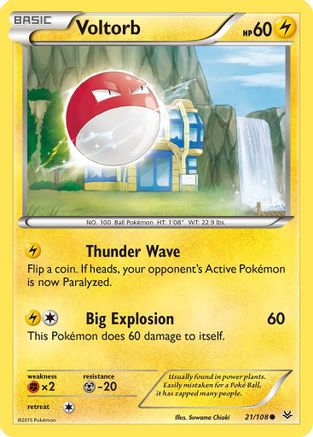 XY - Roaring Skies Voltorb #21