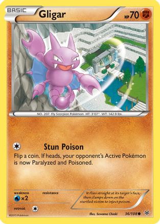 XY - Roaring Skies Gligar #36