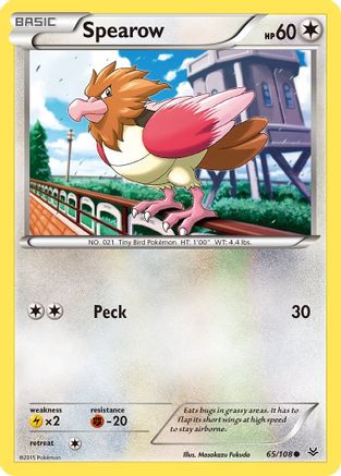 XY - Roaring Skies Spearow #65