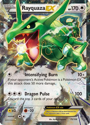 XY - Roaring Skies Rayquaza EX (75) #75