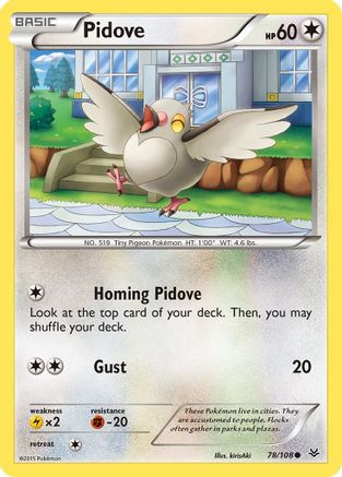 XY - Roaring Skies Pidove #78