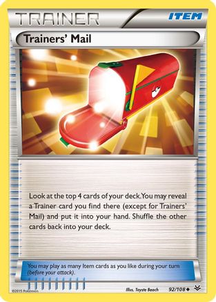 XY - Roaring Skies Trainers' Mail #92