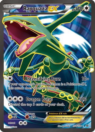 XY - Roaring Skies Rayquaza EX (104 Full Art) #104