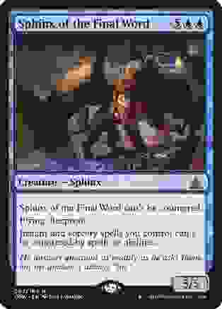 Magic The Gathering - Sphinx Of The Final Word (Oath Of The Gatewatch) - Carte OGW