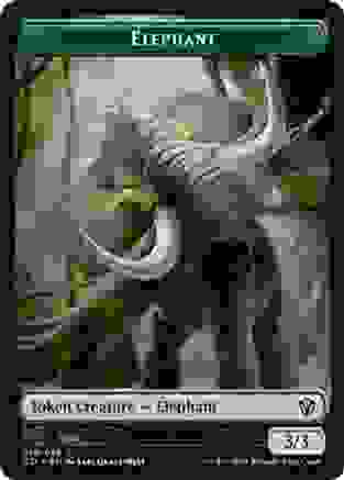 Frog Lizard // Elephant Double-sided Token - Commander 2021 - Magic ...