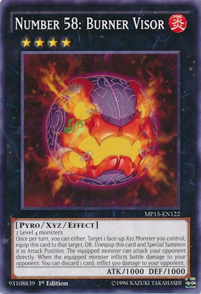 Number 58: Burner Visor