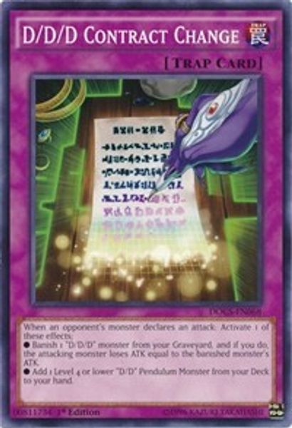 D/D/D Contract Change