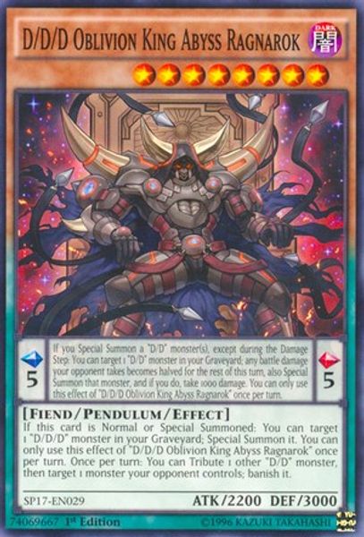 D/D/D Oblivion King Abyss Ragnarok