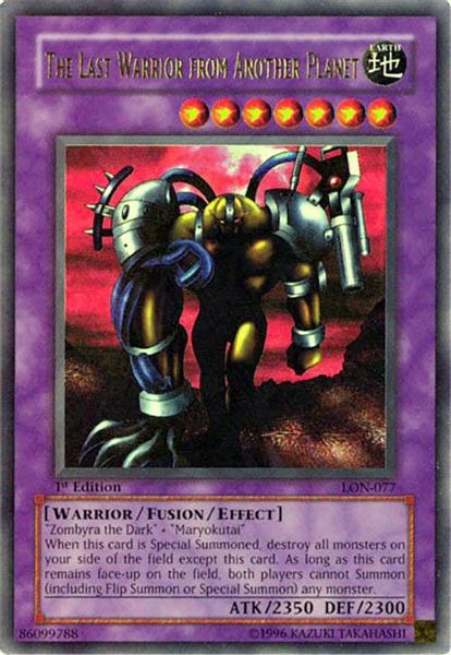 The Last Warrior from Another Planet