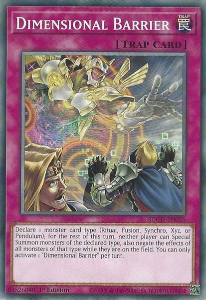 Dimensional Barrier