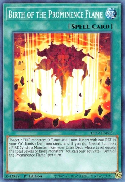 Birth of the Prominence Flame