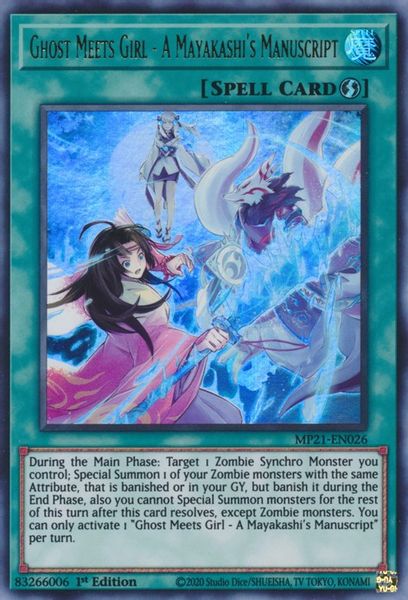 Ghost Meets Girl - A Mayakashi's Manuscript